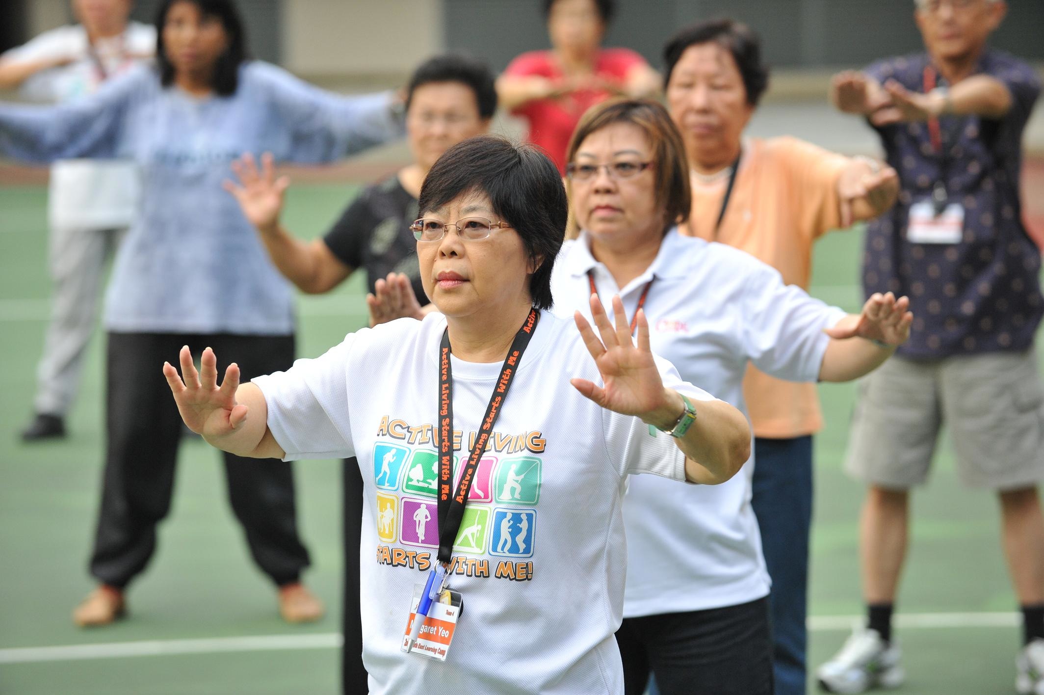 Seniors at school camp