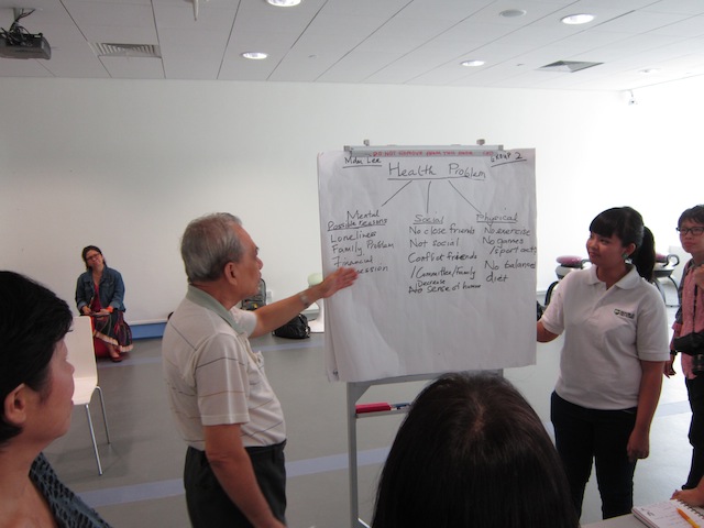 Youths teach seniors health management