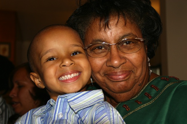 Grandchildren learn about ageing