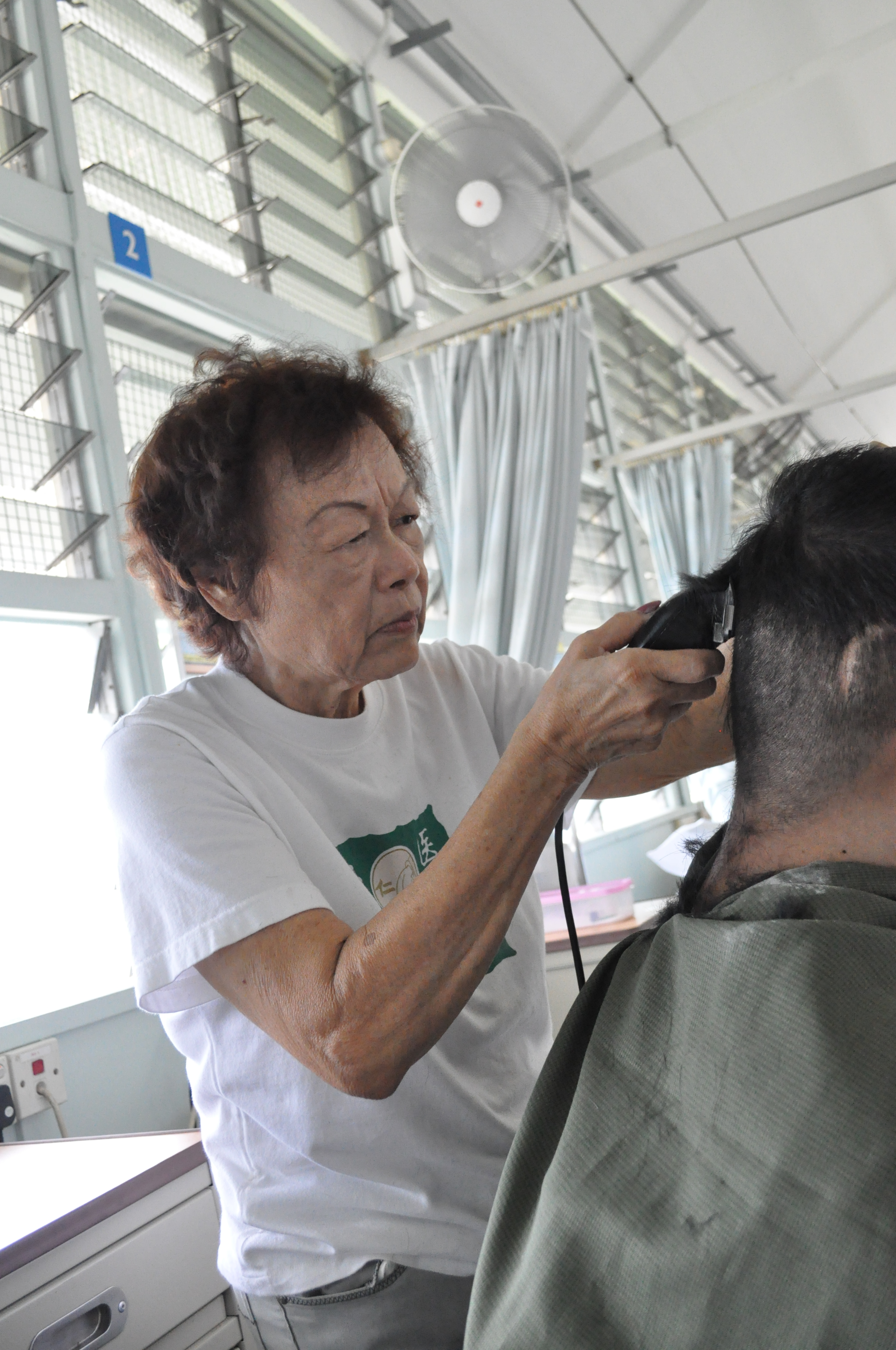 Oldest volunteer at Ren Ci Hospital