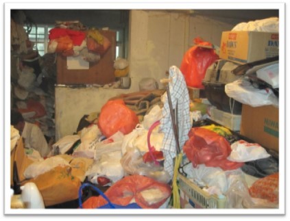 Hoarding is different from cluttering, as people who clutter do not feel distressed when the items are removed.